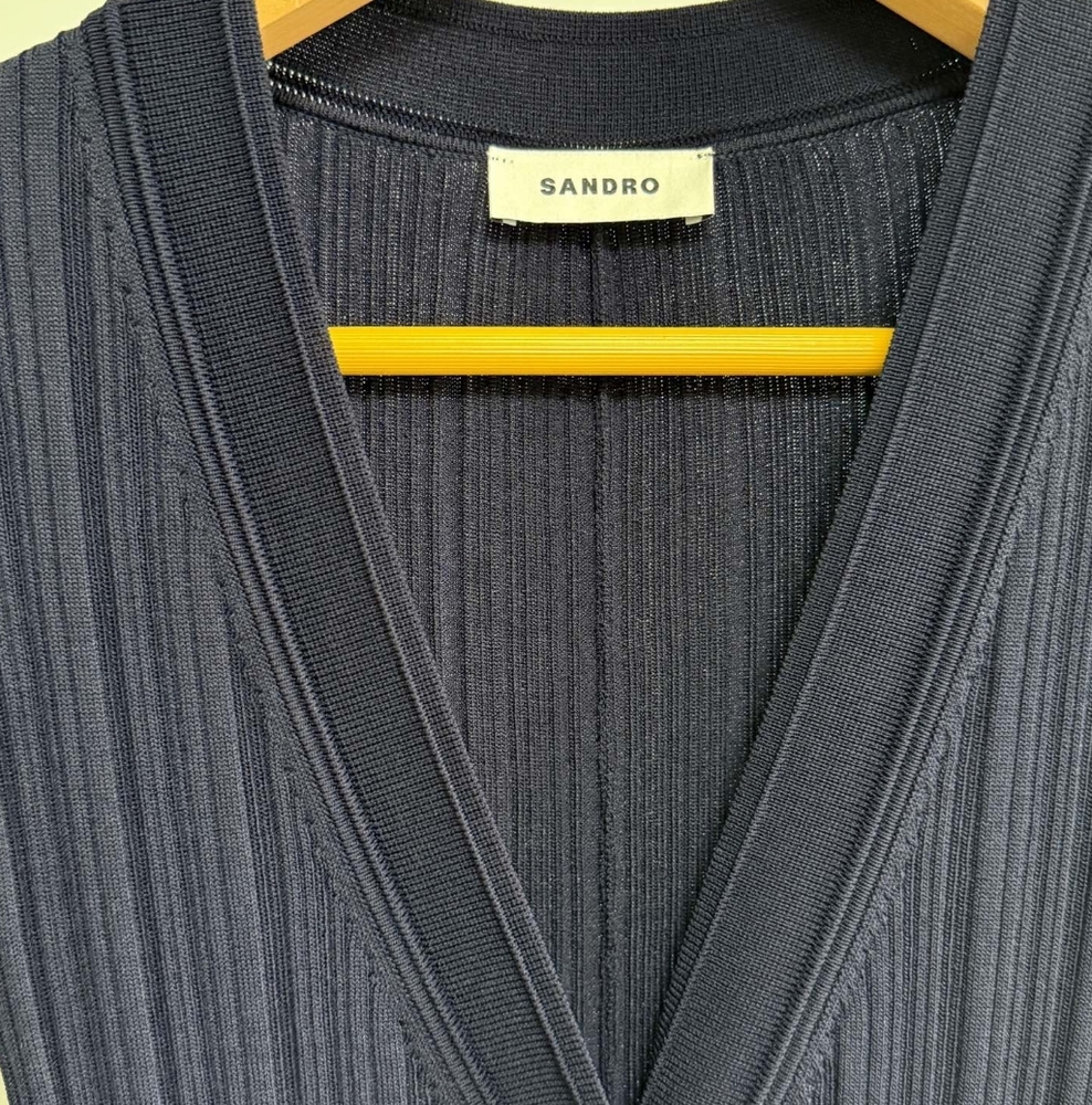 Sandro Two Tone Knit Maxi Dress - Picture 14 of 15